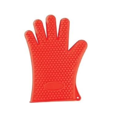 Imagem de Luva em silicone cozinha uny home 26cm, VERMELHO