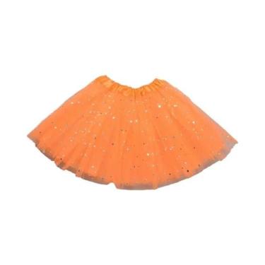 Imagem de Saia Tutu Com Glitter E Lantejoulas Para Meninas, 3 Camadas De Tule, P
