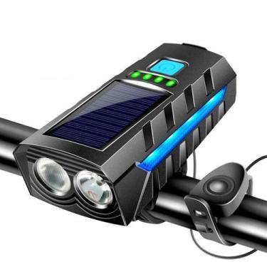 Imagem de Lanterna para bike com painel solar bic007 - Tudo em Caixa