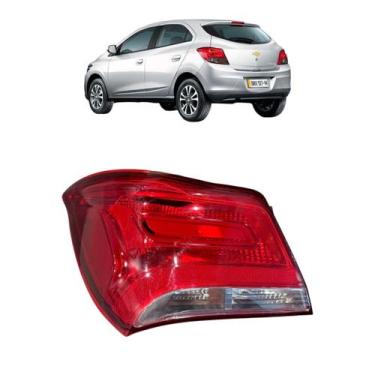 Imagem de Lanterna Traseira Onix 2017 2018 2019 Cristal RF, Lado Esquerdo (Motor