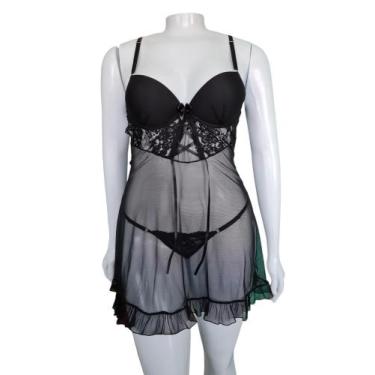 Imagem de Camisola juliana - DAMOR, Preto, G