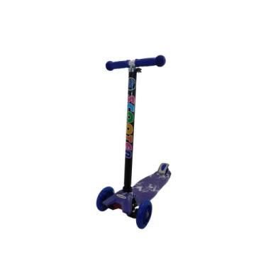Imagem de Patinete 4 Rodas Infantil Reforçado Series Com Leds - Move Ways, Roxo 