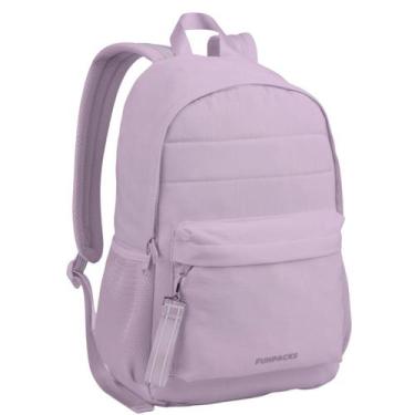 Imagem de Mochila Juvenil Feminina Bolso para Notebook Funpacks - Seanite, Lilas