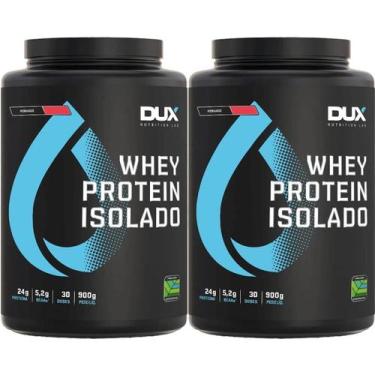 Imagem de Kit 2X Whey Protein Isolado - 900g Morango - Dux Nutrition