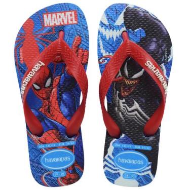 Imagem de Chinelo havaianas top marvel infantil, Azul, Vml, 33