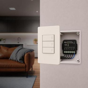 Imagem de Modulo Rele Interruptor Inteligente Trio Wi-Fi 3X3,3A Bivolt Cod: 2919
