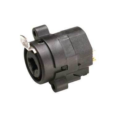 Imagem de Conector XLR Jack Combo Santo Angelo para XLR e P10 Painel Preto