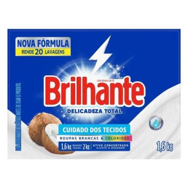 Imagem de Lava-Roupas em Pó Brilhante Delicadeza Total Roupas Brancas e Colorida