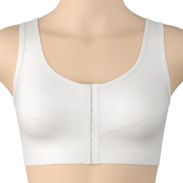 Imagem de Top Anatômico Fecho Frontal Modelo Regata Santa Passion, 42, Branco