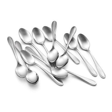 Imagem de Jogo 12 Colheres De Sobremesa Inox Para Doces E Confeitaria - Original