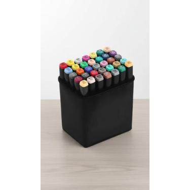 Imagem de Kit 36 Canetas Marcador Ponta Dupla Bolsa - Congratulations Store