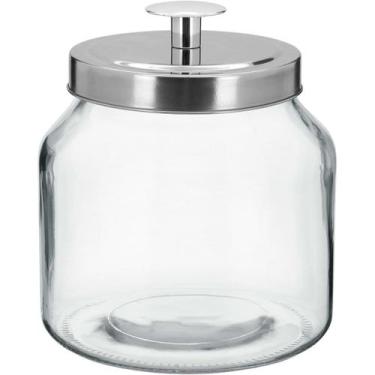 Imagem de Pote Home&Co 21x16x16cm Vidro Transparente 2L para Cozinha Armazenamen
