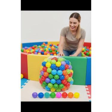 Imagem de 2x 50 Bolinhas Piscina 7cm Cores Vibrantes Diversão Garantid - Congrat