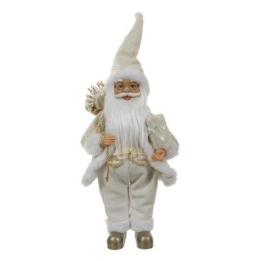 Imagem de Papai Noel de Natal em Pé Dourado 45cm - D. E. A. D. A.