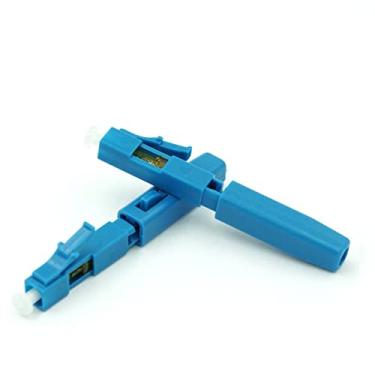 Imagem de Pacote com 50 cabos FTTH LC/UPC de fibra óptica rápida LC conector adaptador modo único para rede CATV (50 peças/lote)