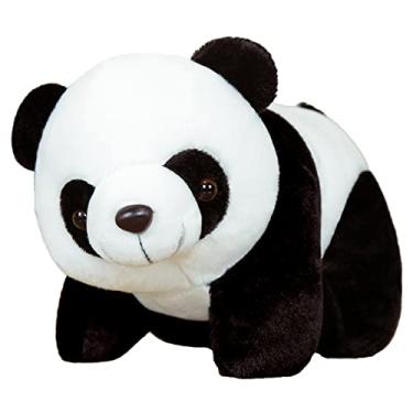Imagem de suhang Brinquedos de Pelúcia de Panda Fofo de 20-70 Cm Adorável Travesseiro Panda Com Folhas de Bambu Animal