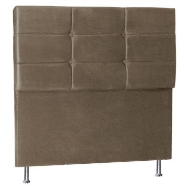 Imagem de Cabeceira Casal 1,40m Tóquio Suede Bege