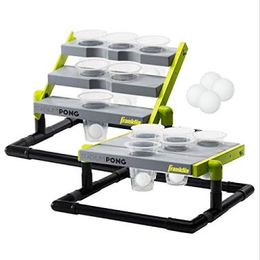 Imagem de Franklin Sports Conjunto de porta-copos para estádio – conjunto jumbo de 6 xícaras com copos + suporte – Divertido jogo para porta traseira para ambientes internos e externos