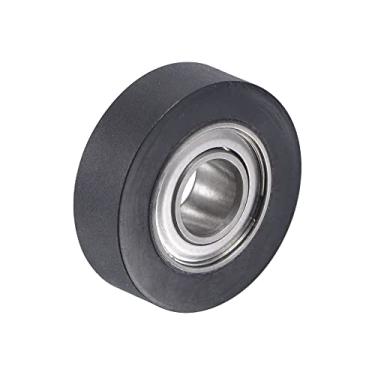 Imagem de 2 pcs Guia Roda Plana Groove 5mm Eixo Furo 16mm Diâmetro Pu Revestido