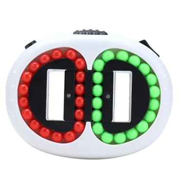 Imagem de Brinquedo de descompressão de feijão, pequeno portátil giratório de contas pequenas quebra-cabeças jogo massagem mãos para escritório para casa