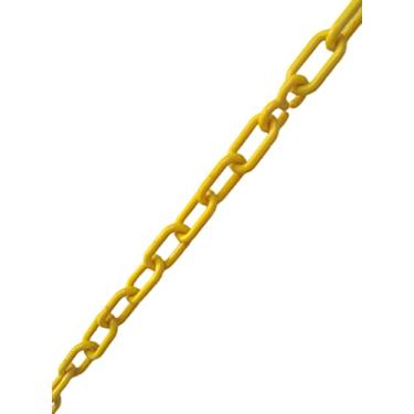 Imagem de 10 Mt Corrente Plástica Isolamento Calha Chuva Elo Pequena Amarela