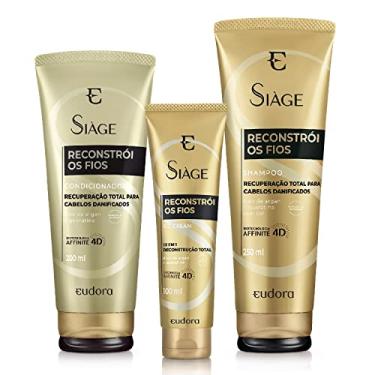 Imagem de Eudora Kit Tratamento Capilar Siàge Reconstrói os Fios (3 itens)