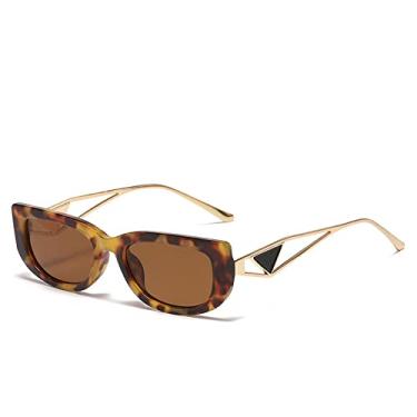 Imagem de Óculos de sol retrô olho de gato armação pequena óculos de sol ocos moda masculina e feminina óculos de tiro de rua, 3, tamanho único