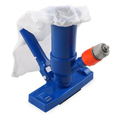 Imagem de Tingpai Pool Vacuum Jet Underwater Cleaner Brush com Clip Handle D wstring Bag Remove cantos de detritos Fer mentas de limpeza ideais pa piscina inflável acima do solo Spa Banhei de hidromassagem Lag