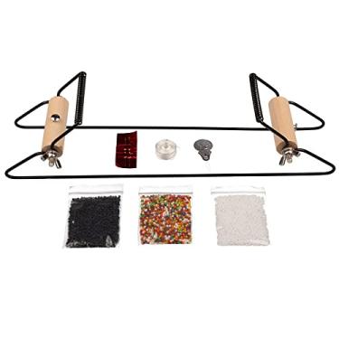 Imagem de Kit de tear de contas de metal Beadsmith | Inclui linha, agulhas, contas de vidro de 18 gramas e passador de agulha com laço de arame | pulseiras, colares, cintos e muito mais!