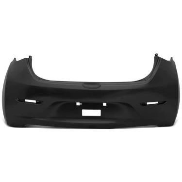 Imagem de Parachoque Traseiro Hb20 Hatch 2013 A 2015 Preto Liso Dts