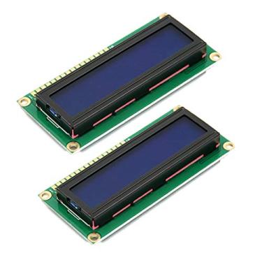 Imagem de HiLetgo 2 peças DC3.3V HD44780 1602 16x2 módulo adaptador de tela LCD de caracteres luz de fundo azul para Arduino UNO R3 MEGA2560 Nano Due Raspberry Pi