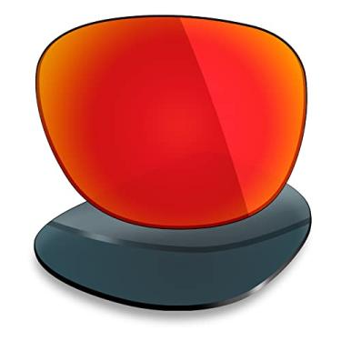 Imagem de Mryok Lentes de reposição polarizadas para Arnette Straight Cut AN4214-58 mm - Vermelho fogo