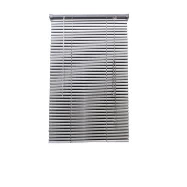 Imagem de Persiana Horizontal Aluminio 25mm Prata 80 (L) x 160 (A) cm Cortina e Kit instalação 0,80 x 1,60