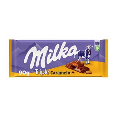 Imagem de Chocolate Milka Recheado Triple Caramel 90G
