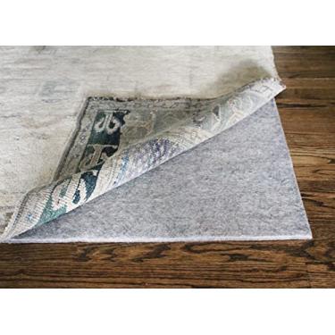 Imagem de RUGPADUSA Tapete 100% feltro 12 x 20 cm para pisos de madeira, amortecimento de 1/3 polegada de espessura - Prolonga a vida útil de seus tapetes e pisos, seguro para todos os pisos e acabamentos