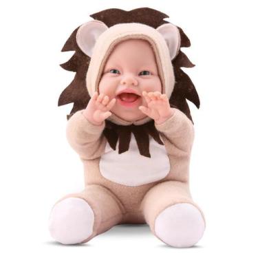 Imagem de Boneca Bebê Babilina Com Roupinha De Leão Tecido Macio - Bambola