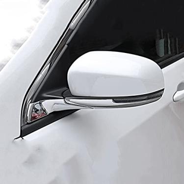 Imagem de JIERS Para Jeep Compass 2017 2018, acessórios de carro porta lateral retrovisor tiras de cobertura para espelho retrovisor