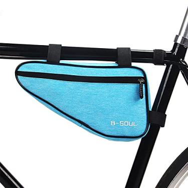 Imagem de HUIOP Bolsa Triângulo para Bicicleta Bolsa com Estrutura de Tubo para Bicicleta Pacote de Ciclismo Bolsa para Bicicleta Bolsa de Armazenamento,bolsa triângulo de bicicleta
