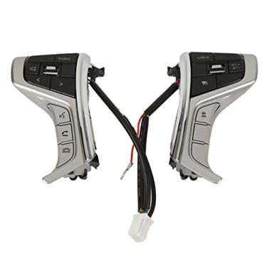 Imagem de Botões Remotos de Controle do Volante, Interruptor de Botão do Volante Multifuncional Substituição de Ajuste Direto para Mitsubishi Pajero Sport 2015-2023