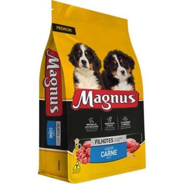 Imagem de Ração Magnus Premium Carne Para Cães Filhotes 25Kg