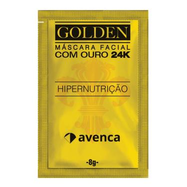 Imagem de Máscara Facial Removedora de Cravos Avenca Golden 24K com 1 sachê de 8g 8g