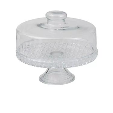 Imagem de Mistral Boleira Colonial com Tampa e Pedestal Prato para Bolo de Vidro Transparente