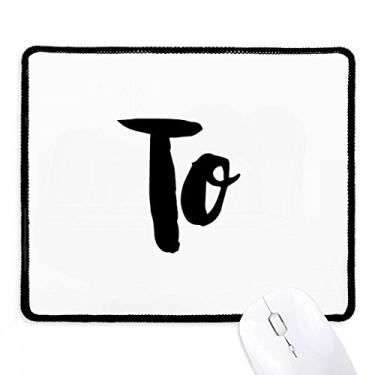 Imagem de Mousepad com citação elegante, estilo escrita à mão, borda costurada preta, jogo antiderrapante