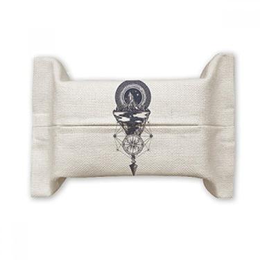 Imagem de Iceberg Compasso Stars Art Pattern Facial Tissue Paper Cover Holder Cotton Linen Bag