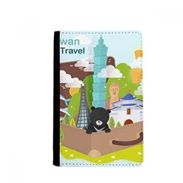 Imagem de Taiwan Travel 101 Building China Passaporte Notecase Burse Carteira Carteira Porta-cartões