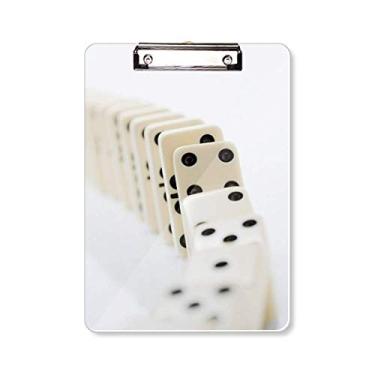 Imagem de Gambling Pai Gow Dominoes Foto Prancheta Pasta Bloco de Escrita Placa de Apoio A4