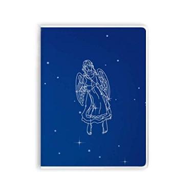 Imagem de Caderno com estampa de constelação de virgem Star Universe, capa de chiclete, diário de capa macia