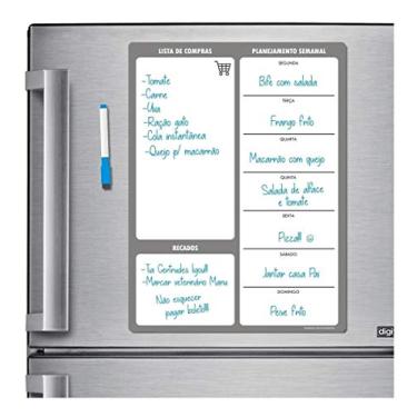 Imagem de Ímã De Geladeira - Porta Recados - Planner - Escolha O Seu! (Cinza)