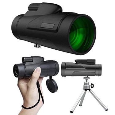Imagem de Telescópio monocular, monóculos 12X50 HD de alta potência para adultos com suporte para smartphone e tripé compacto para observação de pássaros, caminhadas, acampamento