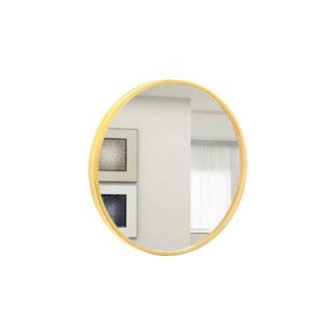 Imagem de Espelho Decorativo Round Externo Amarelo 40 Cm Redondo  - E2g Design